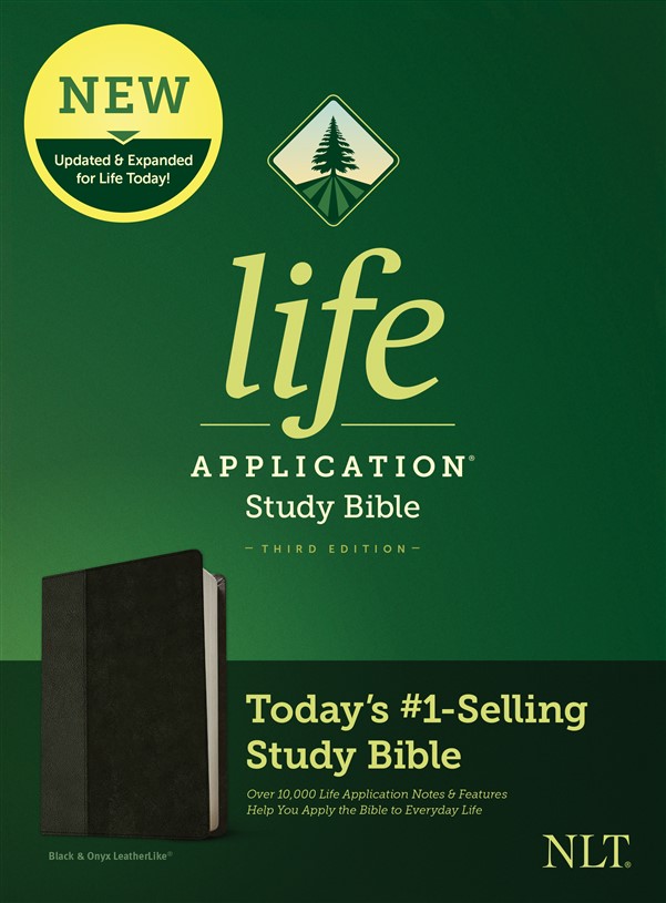 NLT Life Application Study Bible, Third Edition (LeatherLike, Black/Onyx)