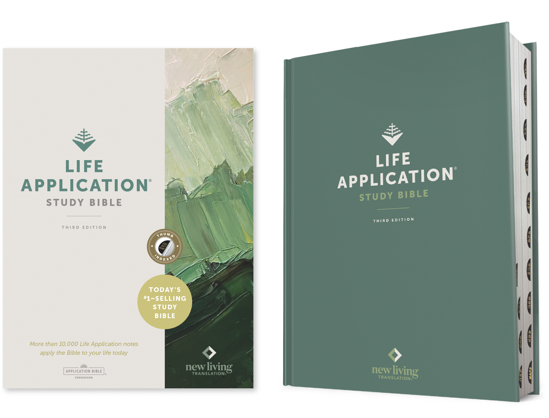 NLT Life Application Study Bible, Third Edition (Red Letter, Hardcover, Indexed)