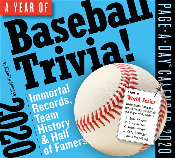 A Year of Baseball Trivia! Page-A-Day Calendar 2020