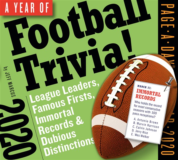 A Year of Football Trivia! Page-A-Day Calendar 2020