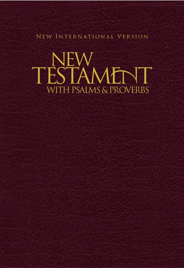NIV, New Testament with Psalms and   Proverbs, Pocket-Sized, Paperback, Burgundy