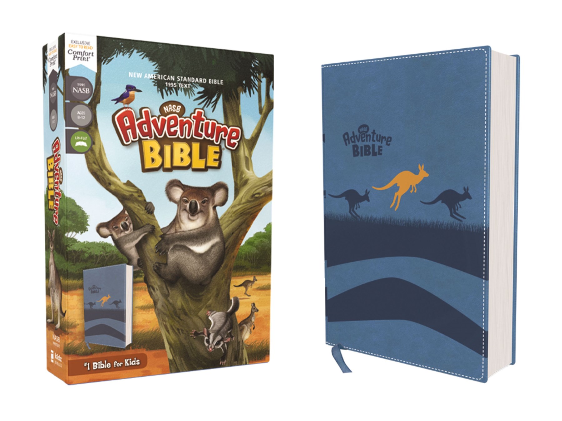 NASB, Adventure Bible, Leathersoft, Blue, Full Color Interior, Red Letter, 1995 Text, Comfort Print