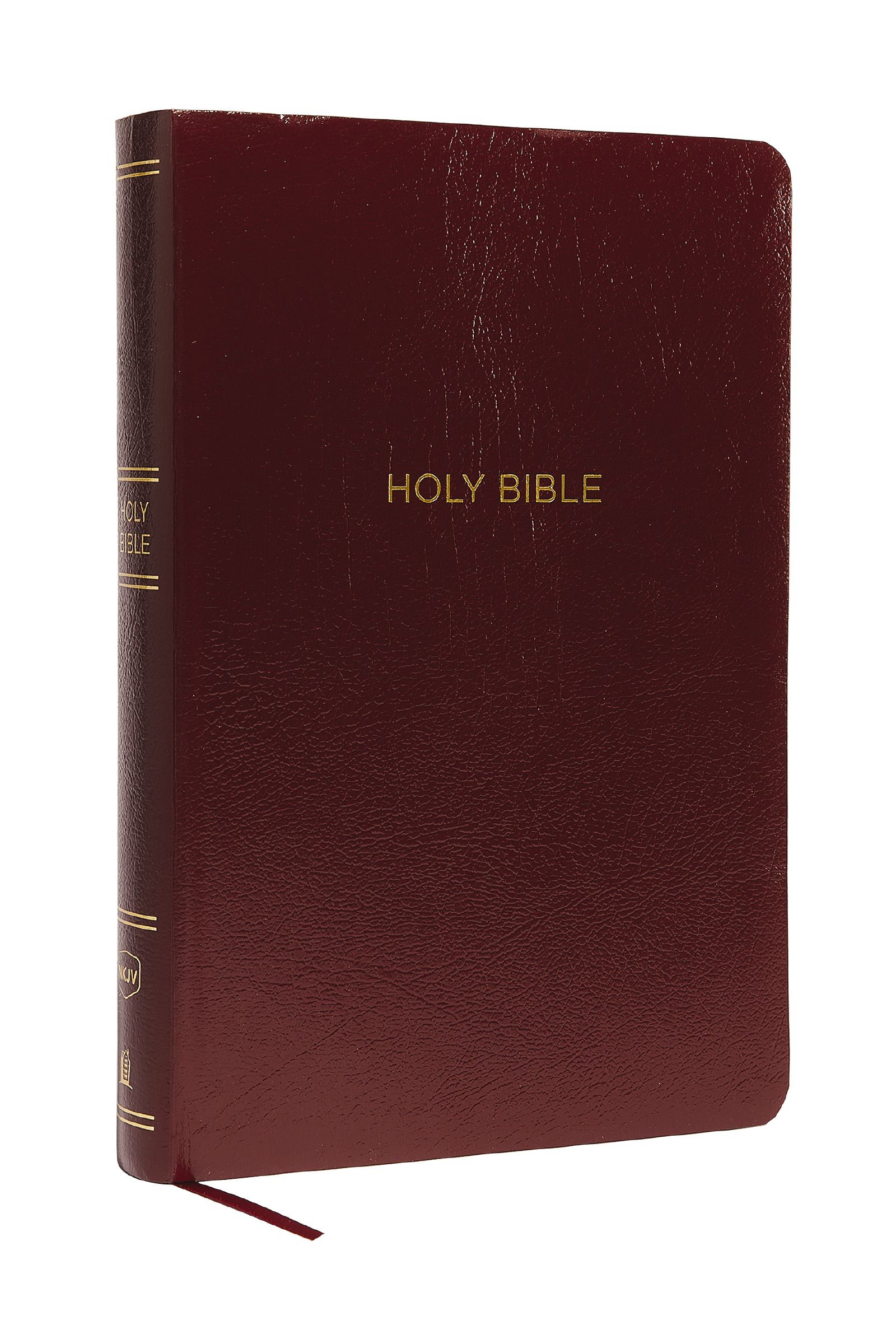 NKJV, Reference Bible, Super Giant Print, Leather-Look, Burgundy, Red Letter, Comfort Print