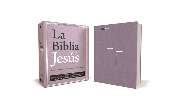 Biblia Jesús NVI, Tapa Dura, Tela Lavanda
