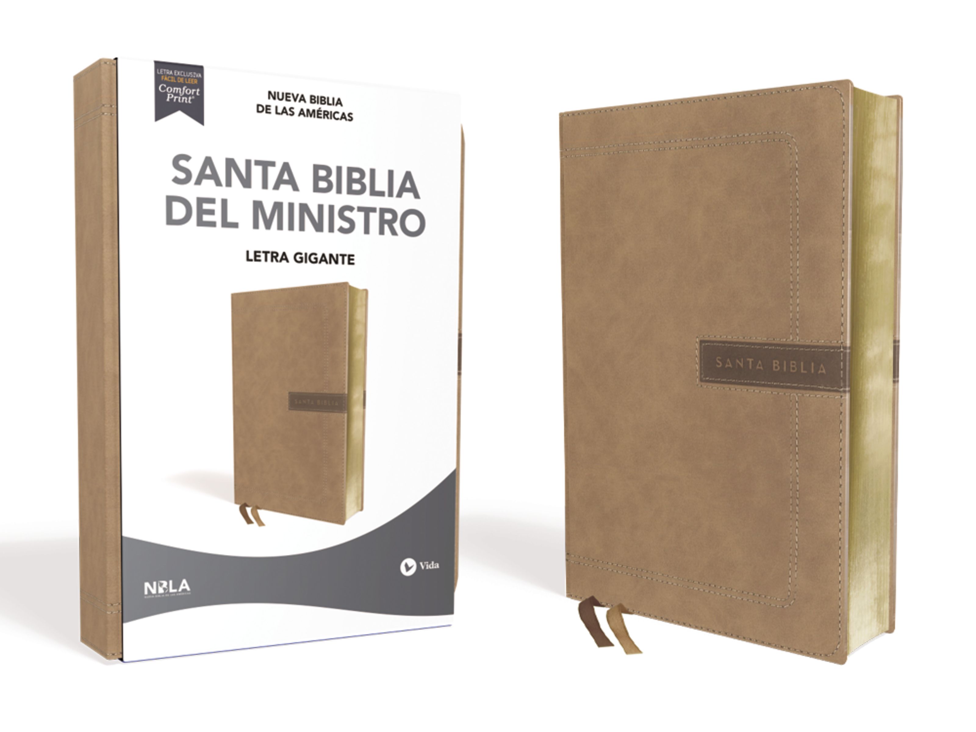 NBLA, Santa Biblia del Ministro, Leathersoft, Beige / Spanish NBLA Minister's Holy Bible, Leathersoft, Tan