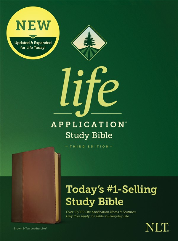 NLT Life Application Study Bible, Third Edition (LeatherLike, Brown/Mahogany)
