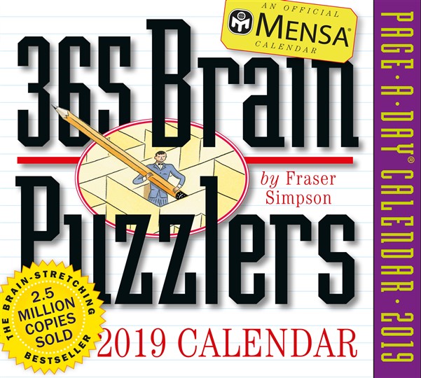 Mensa 365 Brain Puzzlers Page-A-Day Calendar 2019